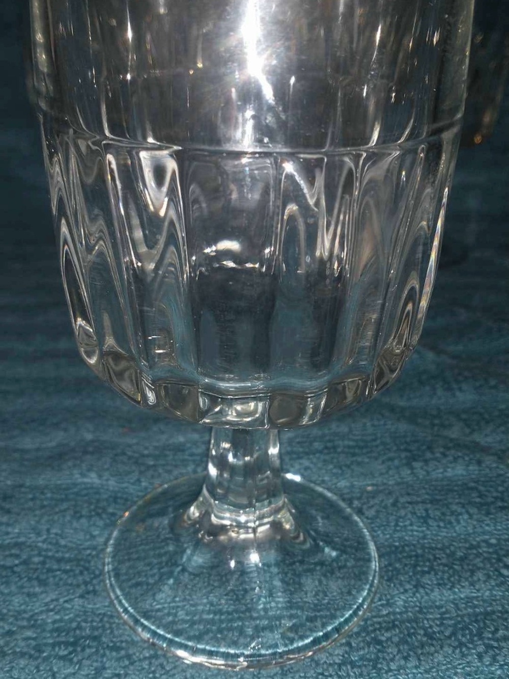 Vintage Libby Winchester Clear Ribbed Glass Goblets - Set of 6 - Picture 2 of 2